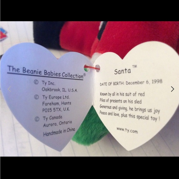 Ty Beanie Baby Santa Plush 1998 retired new small collection - Picture 4 of 6